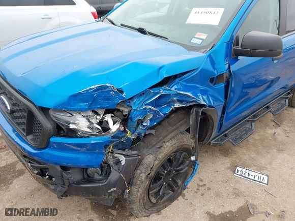 2022 Ford Ranger XL with VIN 1FTER4EH4NLD16380, listed as a IAAI auction lot 41450842 with 28,533 mi miles. Bid and sale history available at carsss.com. Image 6.
