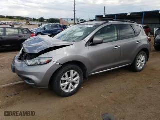 2012 Nissan Murano SV with VIN JN8AZ1MWXCW223585, listed as a Copart auction lot 63911744 with 92,879 mi miles and Salvage Title. Bid and sale history available at carsss.com. Image 1.