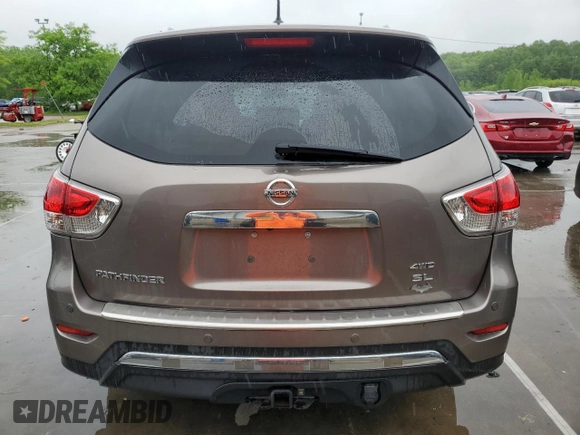 2014 Nissan Pathfinder SL with VIN 5N1AR2MM1EC617511, listed as a Copart auction lot 55506935 with 173,304 mi miles and Salvage title. Bid and sale history available at DreamBid. Image 6.