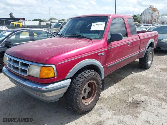 1994 Ford Ranger Splash with VIN 1FTCR15X3RPB69674, listed as a IAAI auction lot 41931622 with 144,828 mi miles. Bid and sale history available at carsss.com. Image 2.