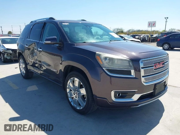2015 GMC Acadia Denali with VIN 1GKKRTKD4FJ251708, listed as a IAAI auction lot 41803018 with 176,756 mi miles. Bid and sale history available at carsss.com. Image 1.
