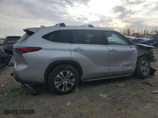 2023 Toyota Highlander L with VIN 5TDKDRBH2PS014431, listed as a Copart auction lot 45915725 with 46,813 mi miles and Salvage Title. Bid and sale history available at carsss.com. Image 3.