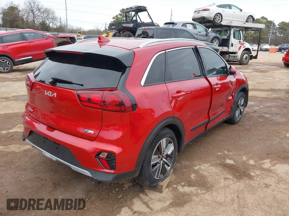 2022 Kia Niro LXS with VIN KNDCB3LC6N5524603, listed as a IAAI auction lot 41371264 with 104,130 mi miles. Bid and sale history available at carsss.com. Image 4.