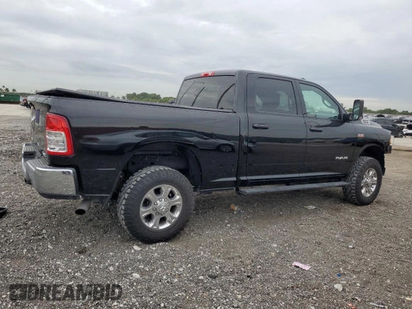 2022 Ram 2500 Big Horn with VIN 3C6UR5DJ3NG191592, listed as a Copart auction lot 88253145 with 37,284 mi miles and Salvage Title. Bid and sale history available at carsss.com. Image 3.