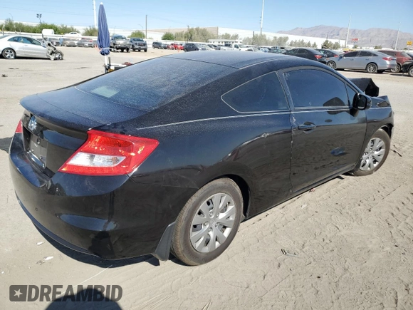 2012 Honda Civic Cpe LX with VIN 2HGFG3B55CH553583, listed as a Copart auction lot 69271314 with 149,172 mi miles and Salvage Title. Bid and sale history available at carsss.com. Image 3.