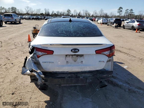 2013 Kia Optima SX w/Limited Pkg with VIN 5XXGR4A63DG159176, listed as a Copart auction lot 46839775 with 163,483 mi miles and Salvage Title. Bid and sale history available at carsss.com. Image 6.
