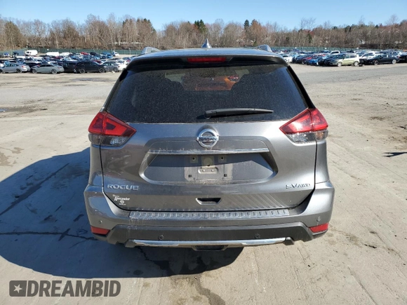 2019 Nissan Rogue SV with VIN JN8AT2MV6KW401800, listed as a Copart auction lot 51526515 with 54,587 mi miles and Salvage Title. Bid and sale history available at carsss.com. Image 6.