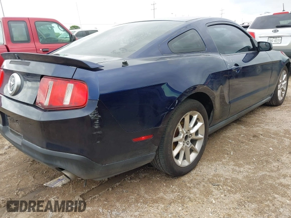2011 Ford Mustang V6 with VIN 1ZVBP8AM9B5153645, listed as a IAAI auction lot 42109795 with 124,055 mi miles and . Bid and sale history available at carsss.com. Image 4.