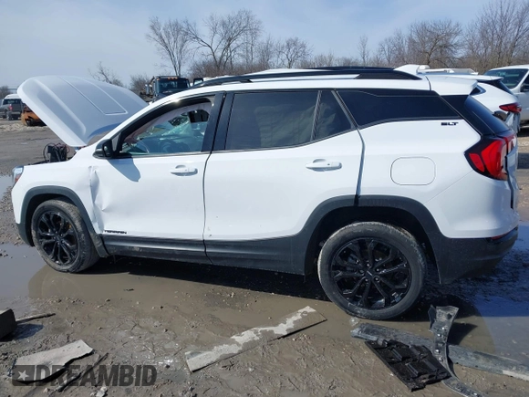 2021 GMC Terrain SLT with VIN 3GKALVEV3ML368988, listed as a IAAI auction lot 41925690 with 57,630 mi miles and . Bid and sale history available at carsss.com. Image 15.