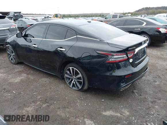2020 Nissan Maxima SV with VIN 1N4AA6CV1LC366750, listed as a IAAI auction lot 40783161 with 101,880 mi miles. Bid and sale history available at carsss.com. Image 3.