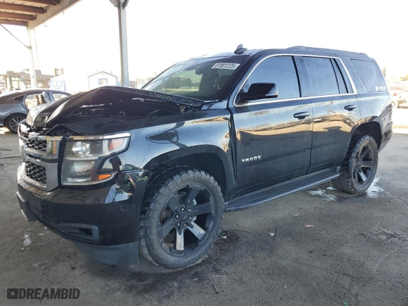 2019 Chevrolet Tahoe LS with VIN 1GNSCAKC1KR154705, listed as a Copart auction lot 87881225 with 81,647 mi miles and Salvage Title. Bid and sale history available at carsss.com. Image 1.