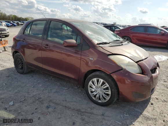 2009 Toyota Yaris with VIN JTDKT903095229132, listed as a Copart auction lot 51512655 with 183,963 mi miles and Salvage Title. Bid and sale history available at carsss.com. Image 4.