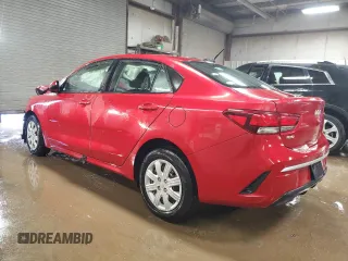 2022 Kia Rio LX with VIN 3KPA24AD1NE460290, listed as a Copart auction lot 48366155 with 39,592 mi miles and Salvage Title. Bid and sale history available at carsss.com. Image 2.