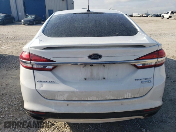 2017 Ford Fusion Titanium with VIN 3FA6P0K92HR335392, listed as a Copart auction lot 47507844 with 125,292 mi miles and Salvage Title. Bid and sale history available at carsss.com. Image 6.