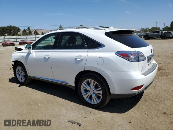 2012 Lexus RX 450h with VIN JTJBC1BA8C2430361, listed as a Copart auction lot 57565095 with 261,038 mi miles and Salvage title. Bid and sale history available at DreamBid. Image 2.