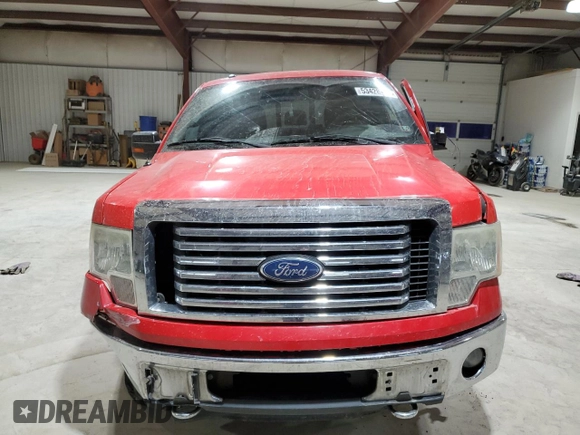 2011 Ford F-150 XLT with VIN 1FTFW1ETXBFC46913, listed as a Copart auction lot 53428075 with 291,930 mi miles and Salvage Title. Bid and sale history available at carsss.com. Image 5.