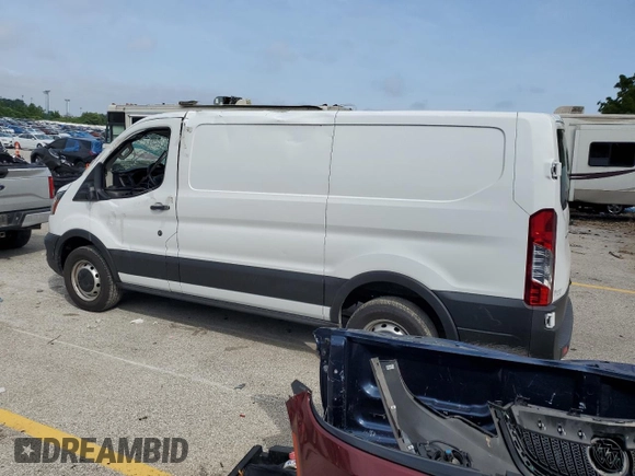 2021 Ford Transit Cargo with VIN 1FTBR1Y80MKA66332, listed as a Copart auction lot 60969155 with 160,742 mi miles and Salvage title. Bid and sale history available at DreamBid. Image 2.