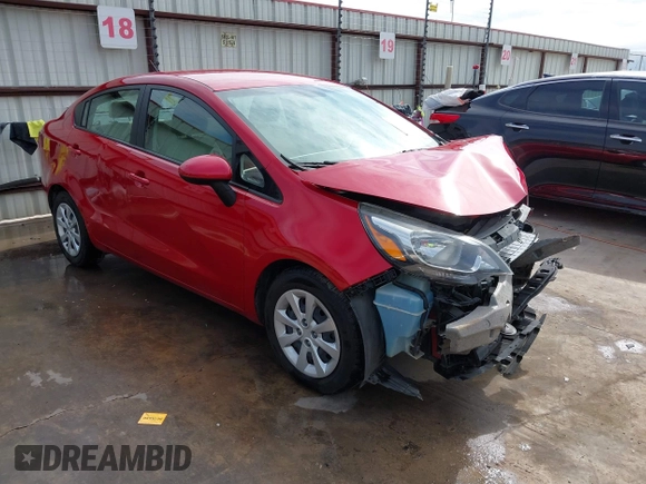 2013 Kia Rio LX with VIN KNADM4A31D6310504, listed as a IAAI auction lot 41579952 with 55,757 mi miles and . Bid and sale history available at DreamBid. Image 1.