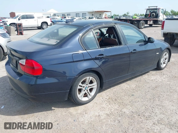 2008 BMW 3 Series 328i with VIN WBAVA375X8NL47238, listed as a IAAI auction lot 42029393 with 146,664 mi miles. Bid and sale history available at carsss.com. Image 4.