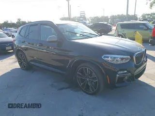 2019 BMW X3 M40i with VIN 5UXTS3C59KLR72809, listed as a IAAI auction lot 41893066 with 39,654 mi miles and . Bid and sale history available at DreamBid. Image 1.