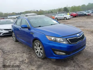 2013 Kia Optima SX w/Limited Pkg with VIN 5XXGR4A60DG122036, listed as a IAAI auction lot 41843320 with 75,807 mi miles. Bid and sale history available at carsss.com. Image 1.
