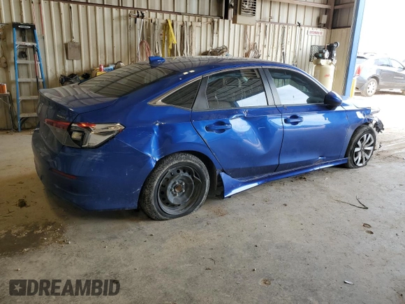 2022 Honda Civic LX z VIN 2HGFE2F28NH579436, wystawiony jako Copart lot #56142535 z przebiegiem 34 387 mil mil oraz Szkoda całkowita • Salvage title. Historia ofert i sprzedaży dostępna na DreamBid. Obrazek 3.