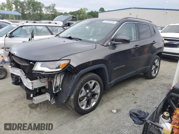 2018 Jeep Compass Limited z VIN 3C4NJDCB1JT222462, wystawiony jako Copart lot #57334595 z przebiegiem 86 306 mil mil oraz Szkoda całkowita • Salvage title. Historia ofert i sprzedaży dostępna na DreamBid. Obrazek 1.