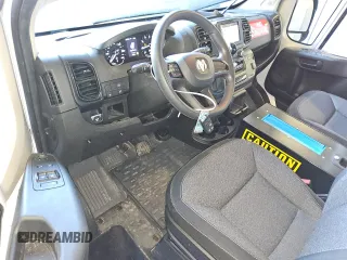 2022 Ram ProMaster Cargo with VIN 3C6MRVHG1NE114360, listed as a Copart auction lot 47051295 with 17,464 mi miles and Clean Title. Bid and sale history available at DreamBid. Image 8.