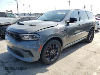 2021 Dodge Durango R/T с VIN 1C4SDHCT9MC573095, выставлен на аукционе Copart как лот 62778335 с пробегом 63 492 миль миль и Списание • Salvage title. История ставок и продаж доступна на DreamBid. Изображение 1.