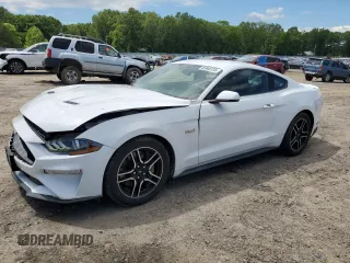 2019 Ford Mustang GT z VIN 1FA6P8CF1K5151669, wystawiony jako Copart lot #55946135 z przebiegiem 109 434 mil mil oraz Tytuł czysty. Historia ofert i sprzedaży dostępna na DreamBid. Obrazek 1.