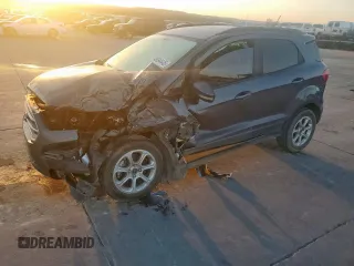 2020 Ford EcoSport SE z VIN MAJ3S2GE1LC346636, wystawiony jako Copart lot #48694445 z przebiegiem 83 261 mil mil oraz Szkoda całkowita • Salvage title. Historia ofert i sprzedaży dostępna na DreamBid. Obrazek 1.
