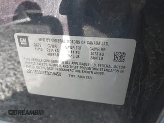 2014 Chevrolet Impala LTZ с VIN 2G1155S36E9219450, выставлен на аукционе IAAI как лот 42195878 с пробегом 233 489 миль миль и . История ставок и продаж доступна на DreamBid. Изображение 9.