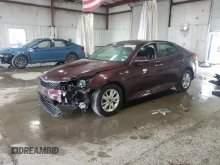 2018 Kia Optima LX with VIN 5XXGT4L30JG226655, listed as a Copart auction lot 60481395 with 88,925 mi miles and Salvage title. Bid and sale history available at DreamBid. Image 1.