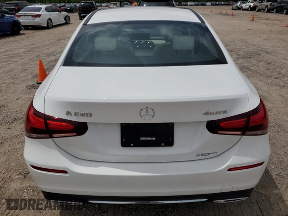 2022 Mercedes-Benz A 220 with VIN W1K3G4FB9NJ364143, listed as a Copart auction lot 85894814 with Not Provided miles and Non Repairable. Bid and sale history available at DreamBid. Image 6.