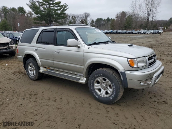 2000 Toyota 4Runner SR5 with VIN JT3HN86R5Y0261231, listed as a Copart auction lot 51372445 with 195,639 mi miles and Clean Title. Bid and sale history available at carsss.com. Image 4.