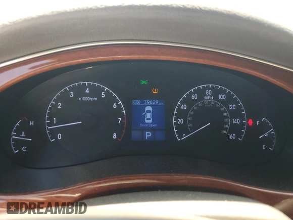 2013 Hyundai Genesis 3.8L with VIN KMHGC4DDXDU248177, listed as a Copart auction lot 54860285 with 79,629 mi miles and Salvage title. Bid and sale history available at DreamBid. Image 9.