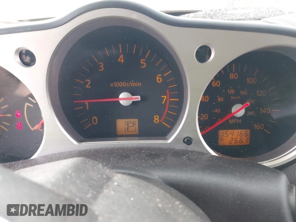 2004 Nissan 350Z Touring with VIN JN1AZ34DX4M100407, listed as a IAAI auction lot 41758380 with 154,166 mi miles. Bid and sale history available at carsss.com. Image 7.