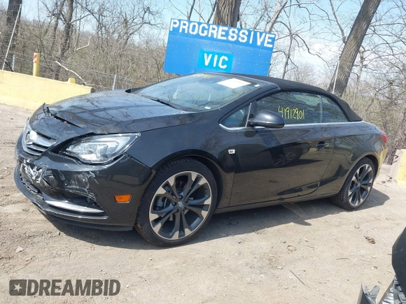 2017 Buick Cascada Premium with VIN W04WH3N57HG142092, listed as a IAAI auction lot 41912901 with 59,486 mi miles and . Bid and sale history available at DreamBid. Image 14.