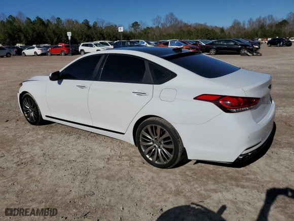 2015 Hyundai Genesis 5.0L with VIN KMHGN4JF7FU021001, listed as a Copart auction lot 49530295 with 111,281 mi miles and Salvage Title. Bid and sale history available at carsss.com. Image 2.