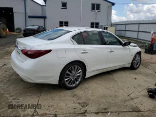 2020 Infiniti Q50 Luxe z VIN JN1EV7AR8LM252625, wystawiony jako Copart lot #58925685 z przebiegiem 7 097 mil mil oraz Szkoda całkowita • Salvage title. Historia ofert i sprzedaży dostępna na DreamBid. Obrazek 3.