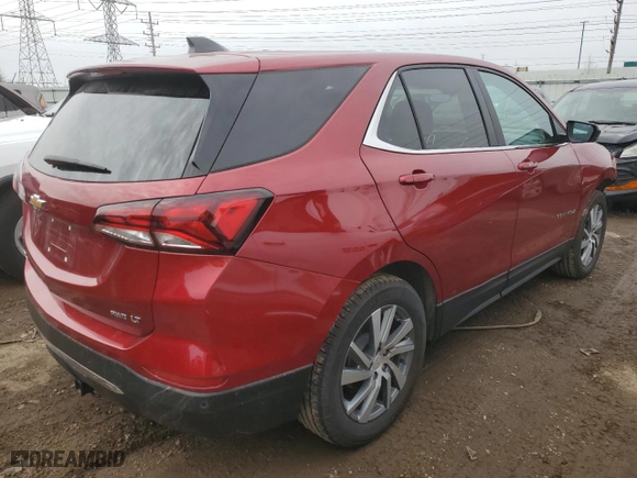 2023 Chevrolet Equinox LT with VIN 3GNAXUEG7PS152946, listed as a Copart auction lot 48559995 with 18,147 mi miles and Salvage Title. Bid and sale history available at carsss.com. Image 3.