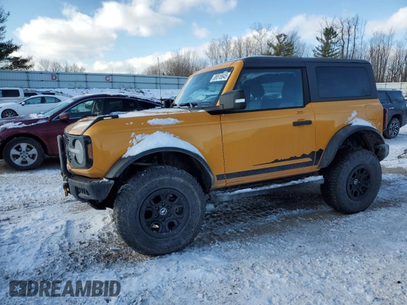 2022 Ford Bronco with VIN 1FMDE5CP7NLB42694, listed as a Copart auction lot 88515645 with 47,503 mi miles and Salvage Title. Bid and sale history available at DreamBid. Image 1.