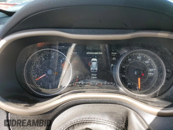 2016 Jeep Cherokee Limited z VIN 1C4PJLDB0GW350857, wystawiony jako Copart lot #58172455 z przebiegiem 120 885 mil mil oraz Szkoda całkowita • Salvage title. Historia ofert i sprzedaży dostępna na DreamBid. Obrazek 9.