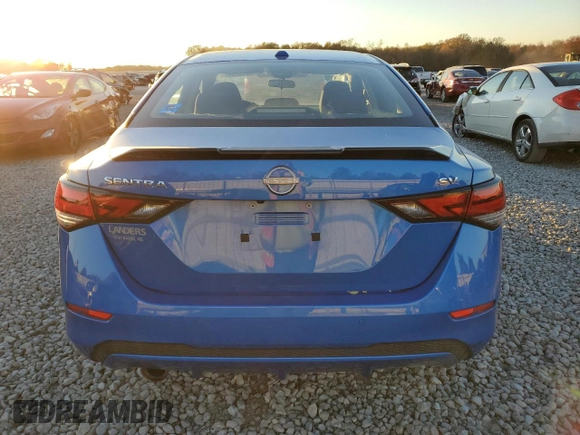 2024 Nissan Sentra SV with VIN 3N1AB8CV5RY219045, listed as a Copart auction lot 82985004 with 25,198 mi miles and Salvage Title. Bid and sale history available at carsss.com. Image 6.