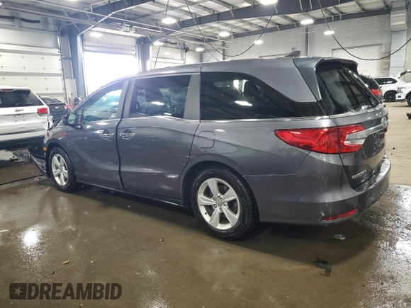2019 Honda Odyssey EX with VIN 5FNRL6H53KB002850, listed as a Copart auction lot 46446265 with 57,278 mi miles and Salvage Title. Bid and sale history available at carsss.com. Image 2.