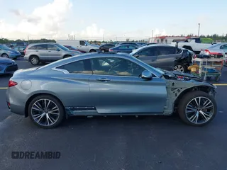 2020 Infiniti Q60 Luxe with VIN JN1EV7EK8LM341026, listed as a IAAI auction lot 42197596 with 54,500 mi miles and . Bid and sale history available at DreamBid. Image 14.