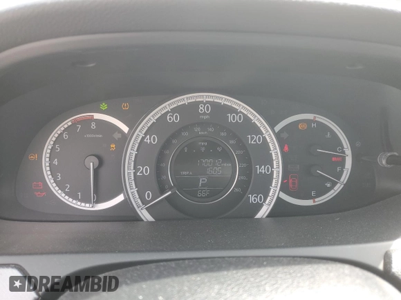 2014 Honda Accord Sedan LX with VIN 1HGCR2F30EA097848, listed as a Copart auction lot 53068055 with 170,012 mi miles and Salvage Title. Bid and sale history available at carsss.com. Image 9.