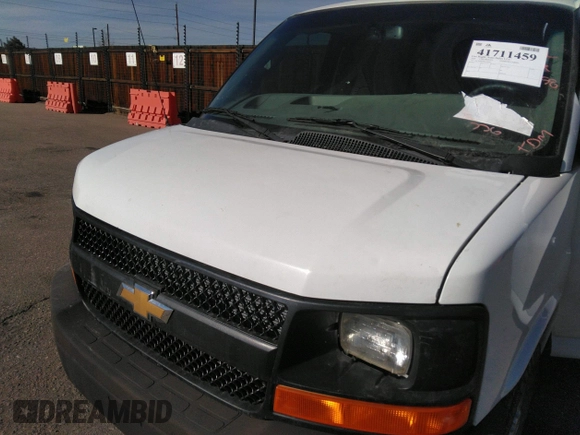 2020 Chevrolet Express Cargo Van with VIN 1GCWGBFP6L1146097, listed as a IAAI auction lot 41711459 with 68,793 mi miles. Bid and sale history available at carsss.com. Image 6.