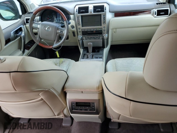 2012 Lexus GX 460 with VIN JTJBM7FX3C5035632, listed as a Copart auction lot 63561825 with 253,516 mi miles and Salvage title. Bid and sale history available at DreamBid. Image 8.