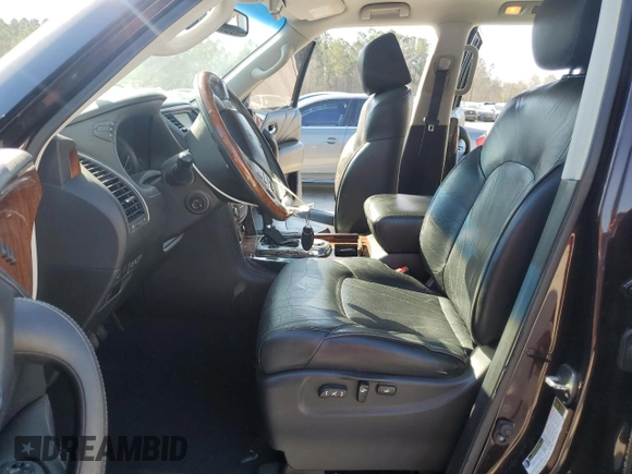 2015 Infiniti QX80 with VIN JN8AZ2ND4F9770423, listed as a Copart auction lot 48514955 with 88,688 mi miles and Salvage title. Bid and sale history available at DreamBid. Image 7.